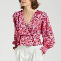 Blouse imprimée cache-cur LAIN - Suncoo